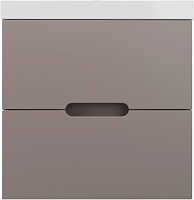 Style Line Тумба под раковину Матис 60 подвесная тауп темный